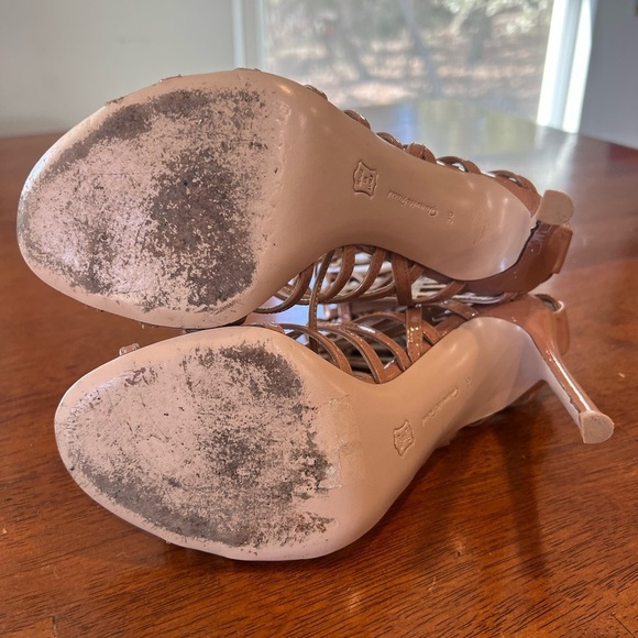 Gianvito Rossi Gladiator Heels‎ Lace Up Cage Stiletto Sandals Size 36 - Picture 6 of 12